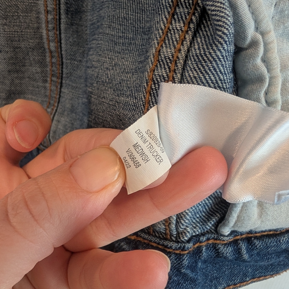 OLD NAVY Kids Boys Blue Denim Jacket Size 10/12 - Picture 7 of 9